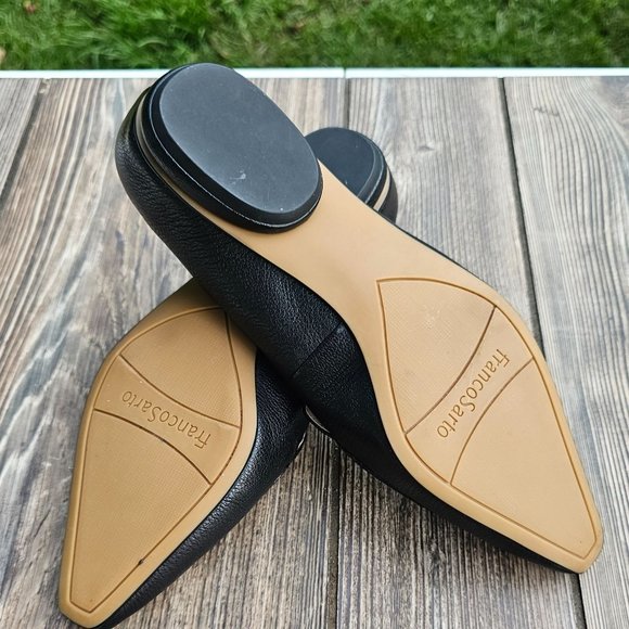 Franco Sarto Belamour Slip On Leather Loafers Shoes Flats Size US 7 Pointed Toe - Picture 6 of 11